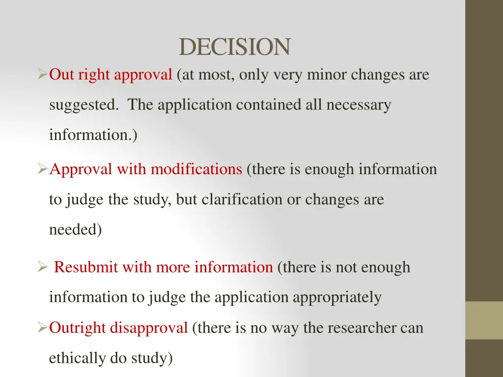 decision