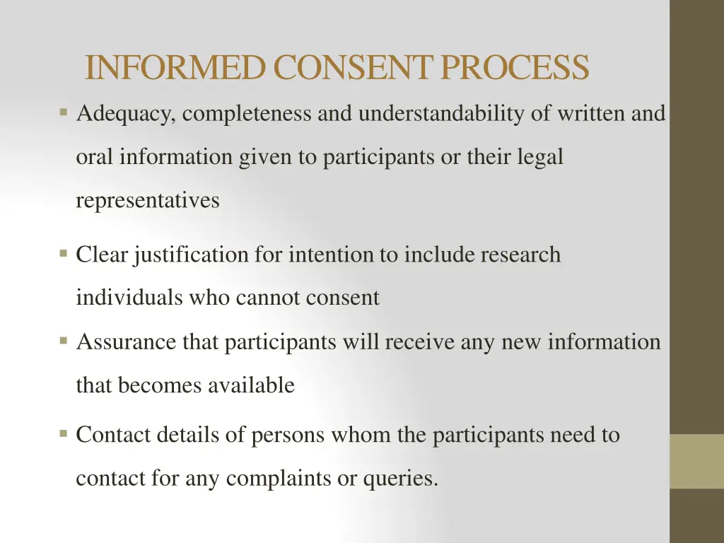 informedconsentprocess adequacy completeness
