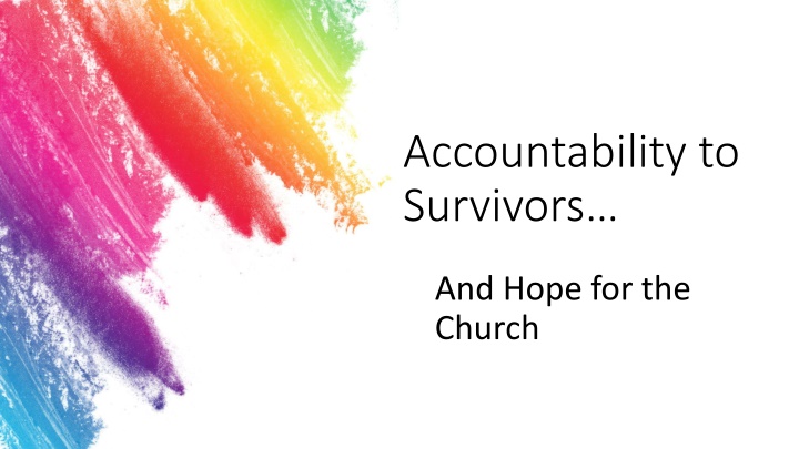 accountability to survivors