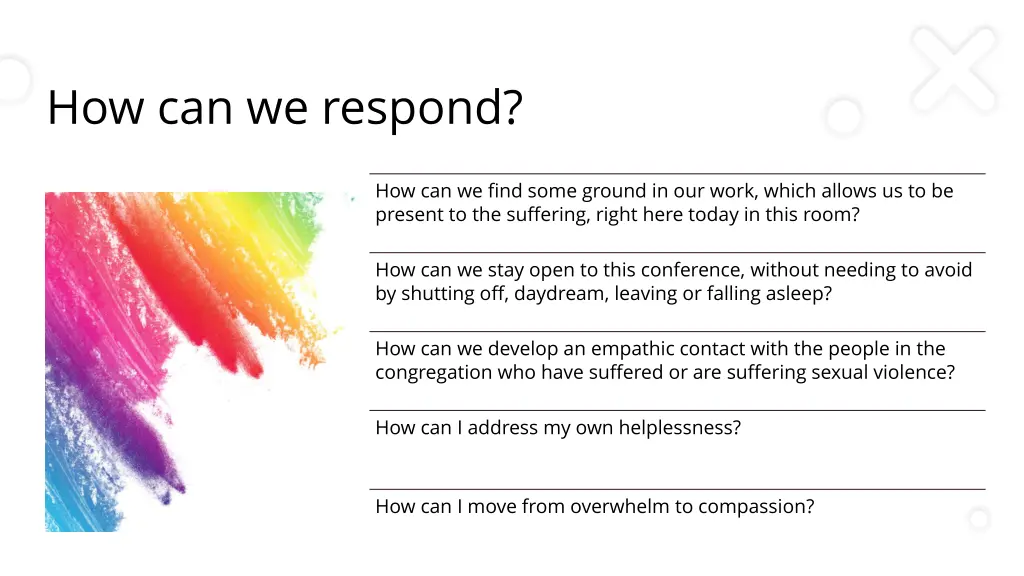 how can we respond