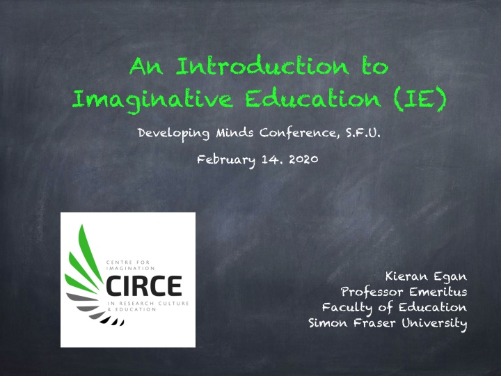 an introduction to imaginative education ie