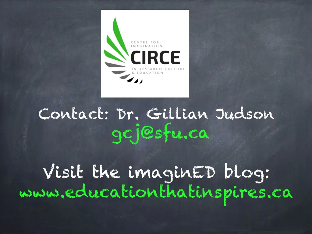 contact dr gillian judson gcj@sfu ca