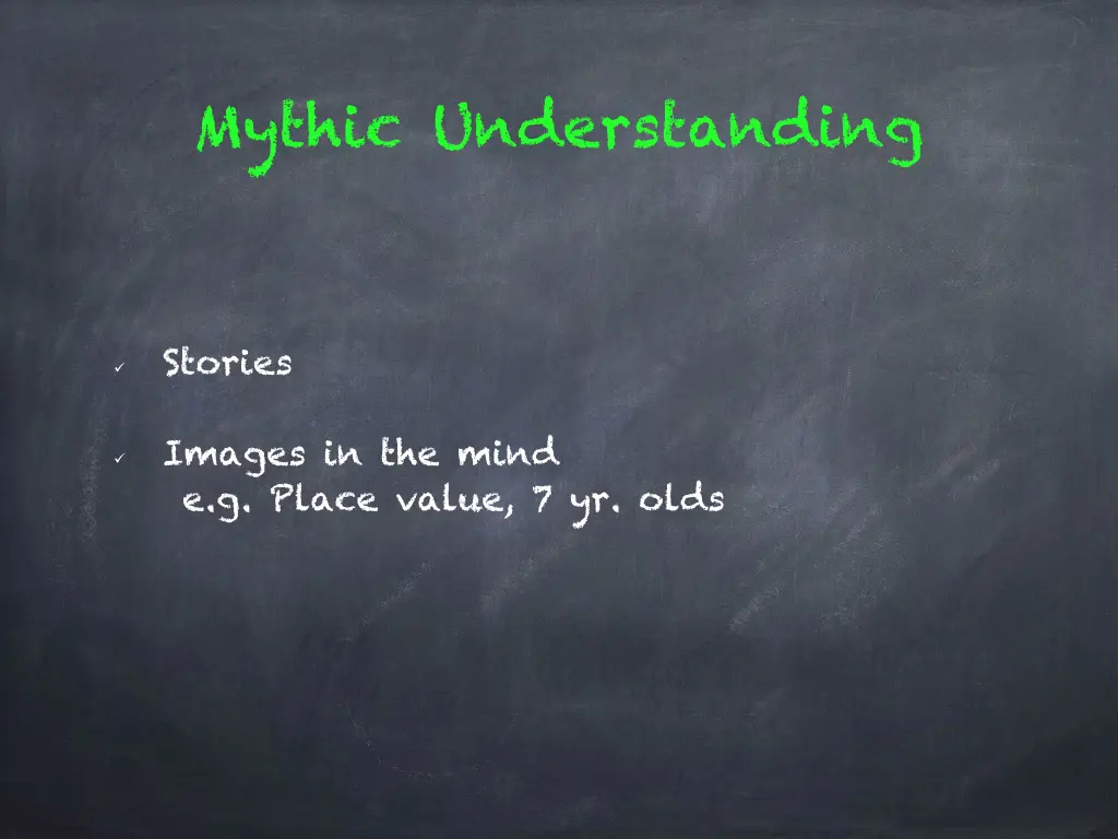 mythic understanding