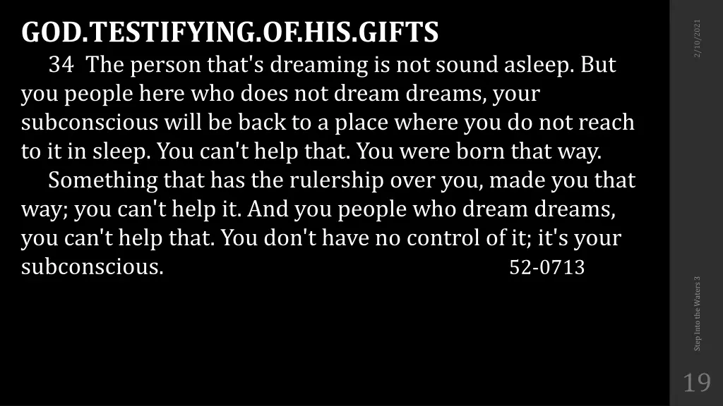 god testifying of his gifts 34 the person that