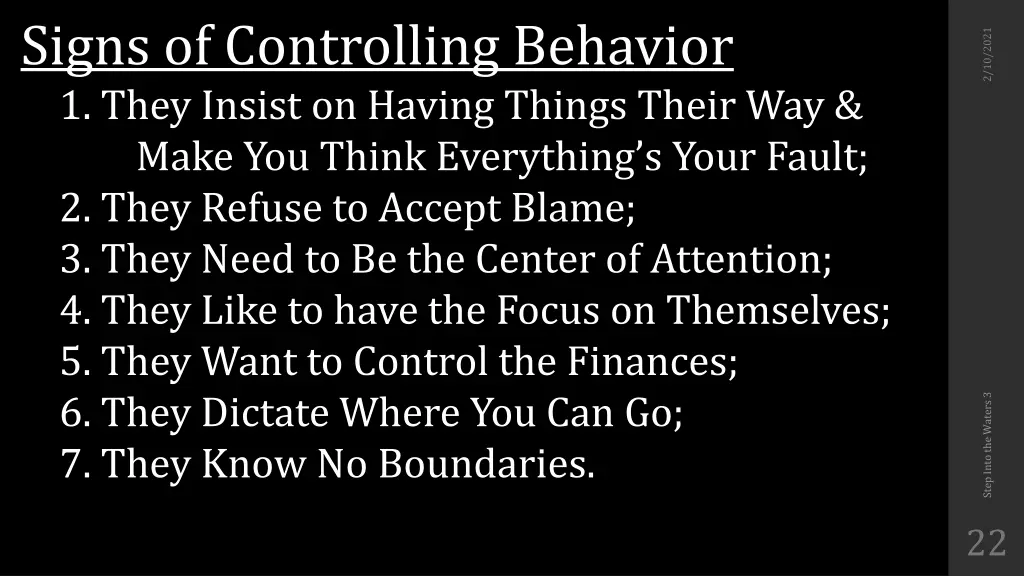 signs of controlling behavior 1 they insist