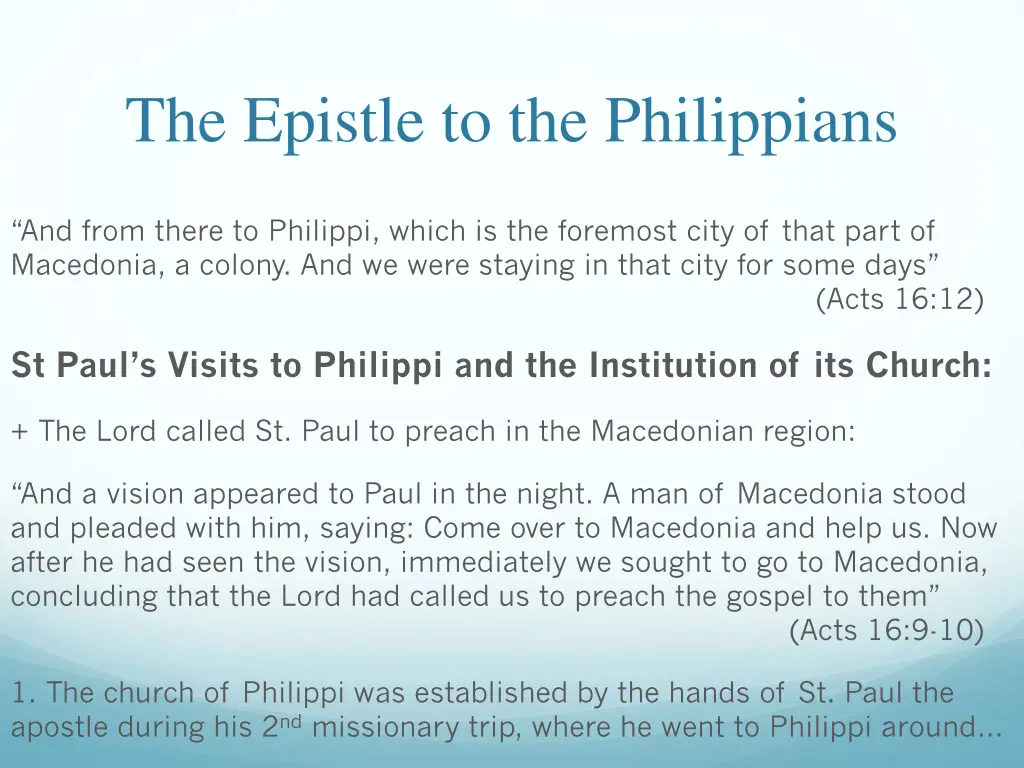 the epistle to the philippians 1