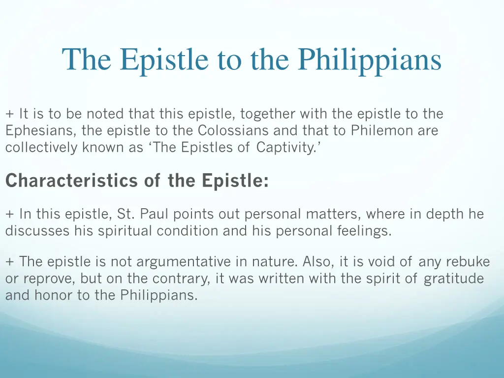 the epistle to the philippians 11