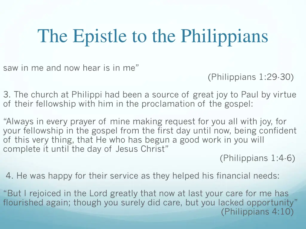 the epistle to the philippians 16