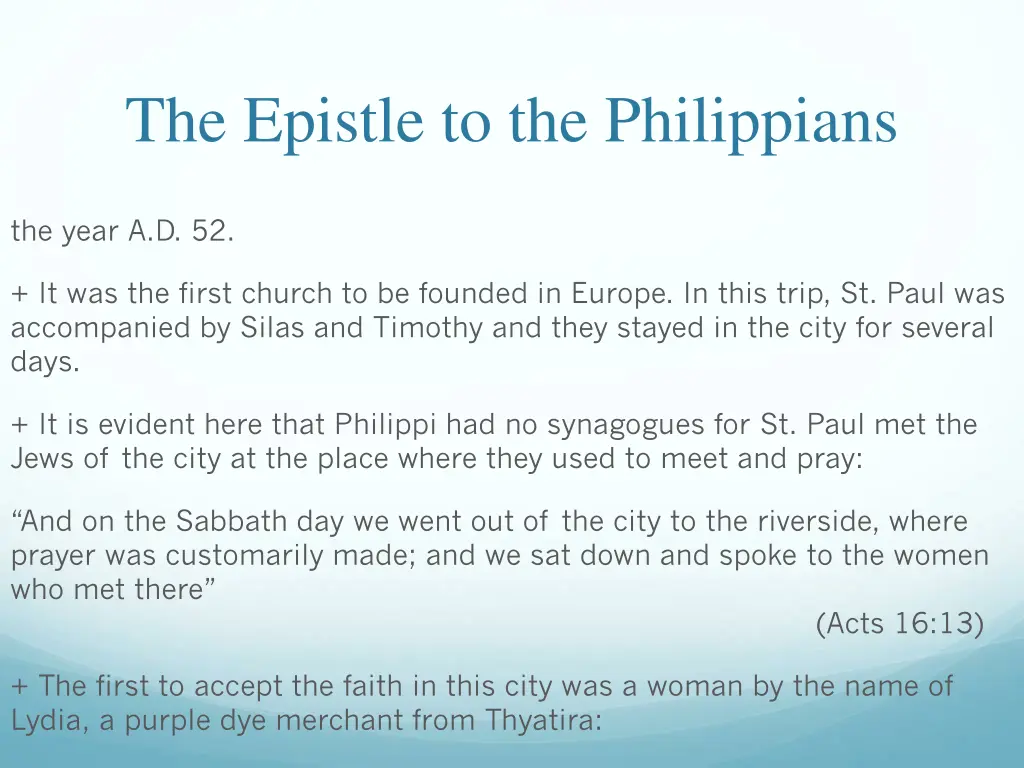 the epistle to the philippians 2