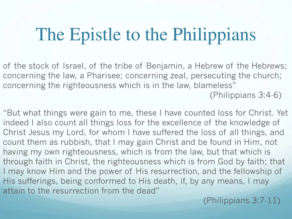 the epistle to the philippians 24