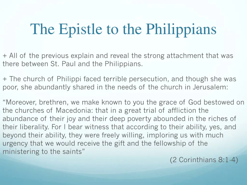 the epistle to the philippians 8