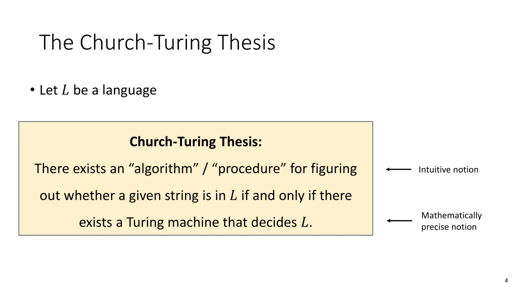 the church turing thesis