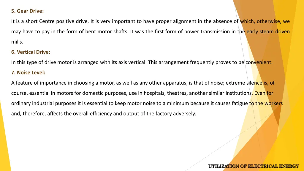5 gear drive
