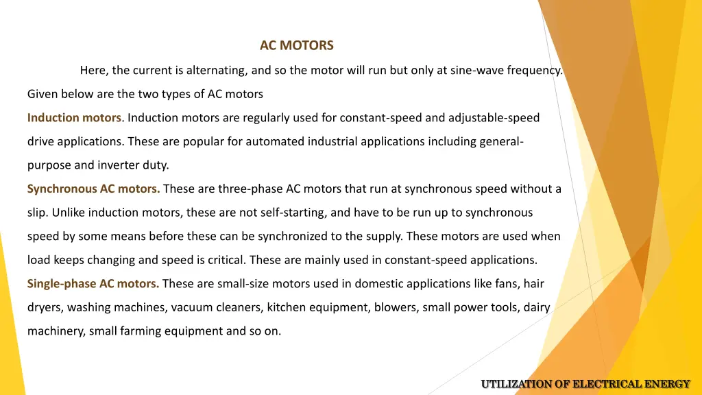 ac motors