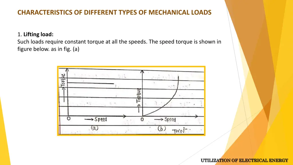 characteristics of different types of mechanical