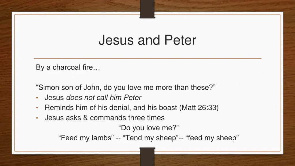 jesus and peter
