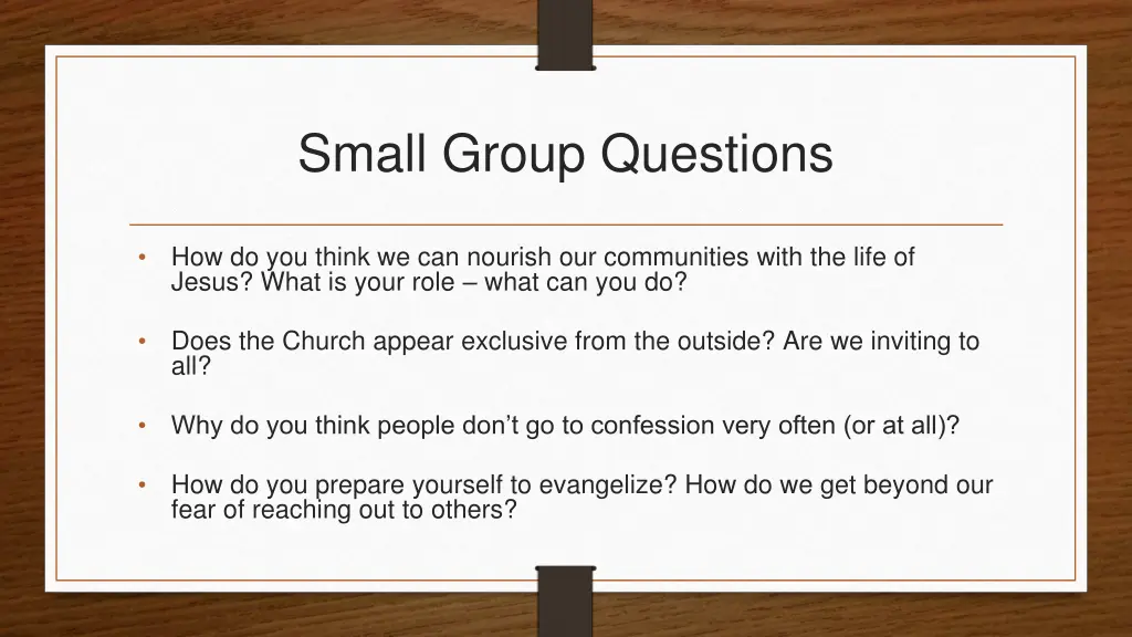 small group questions 1