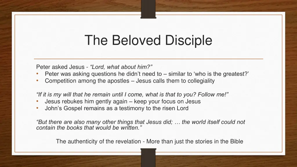 the beloved disciple