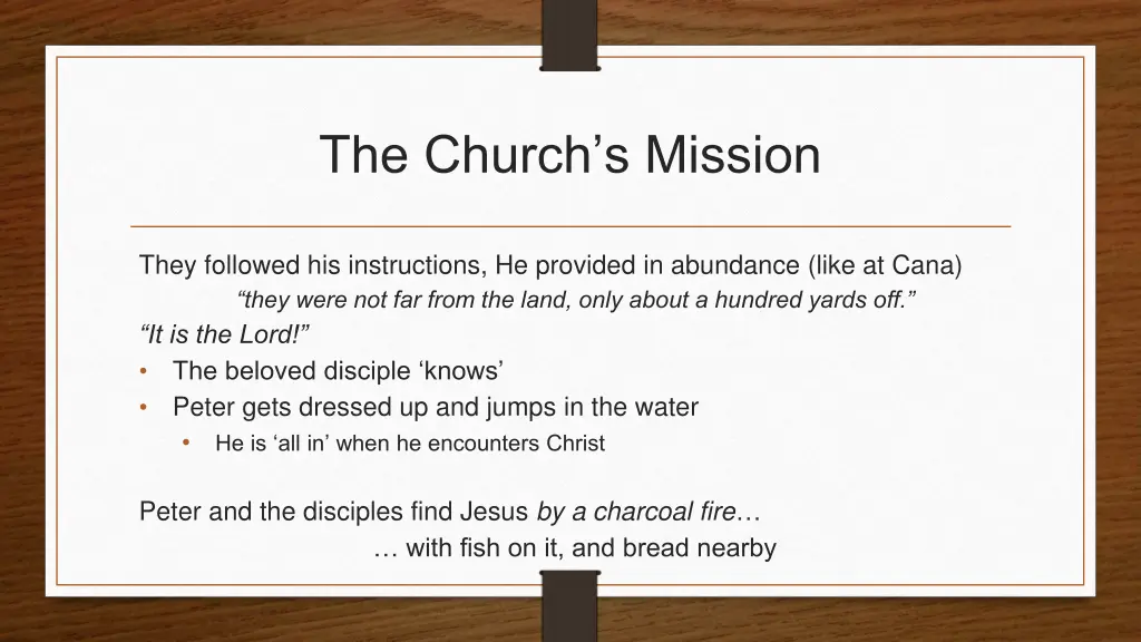 the church s mission 1
