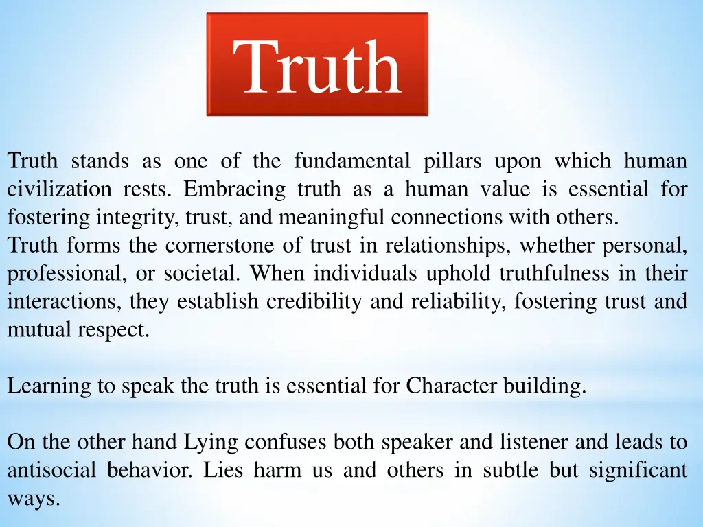 truth