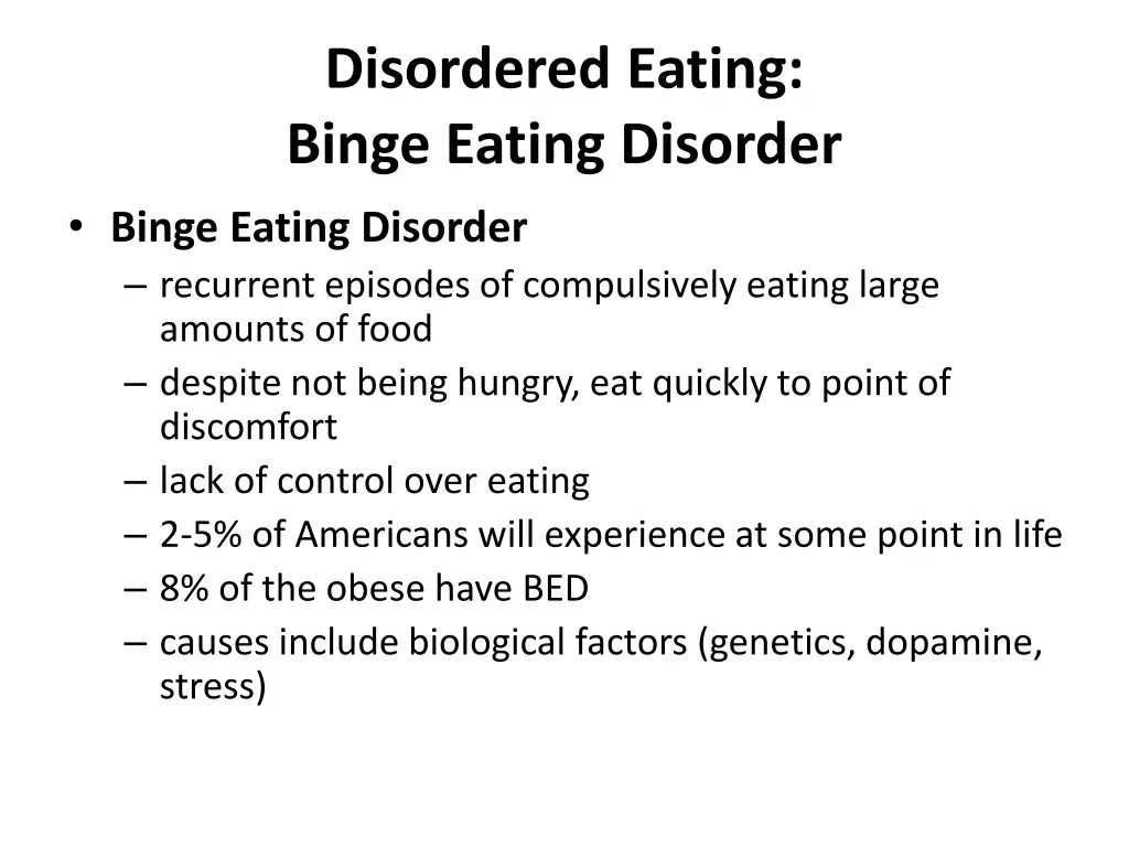disordered eating binge eating disorder binge