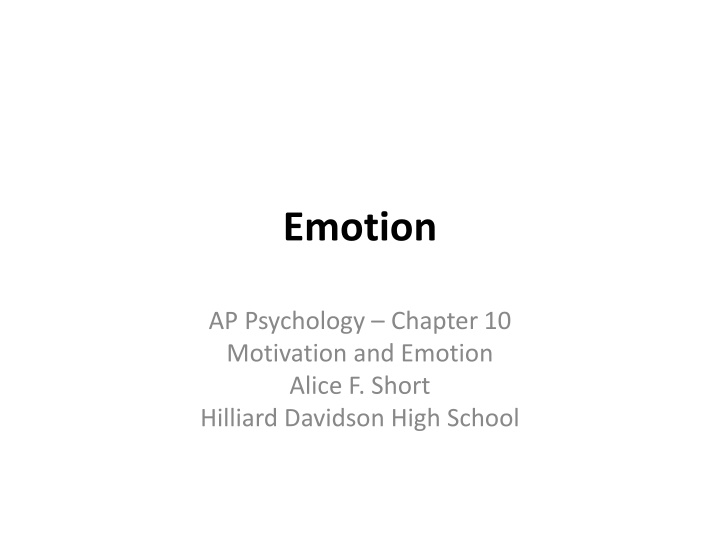 emotion