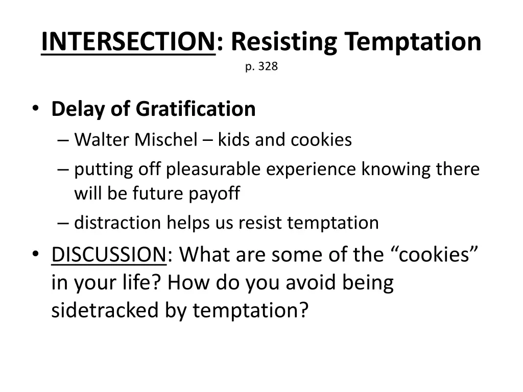 intersection resisting temptation p 328