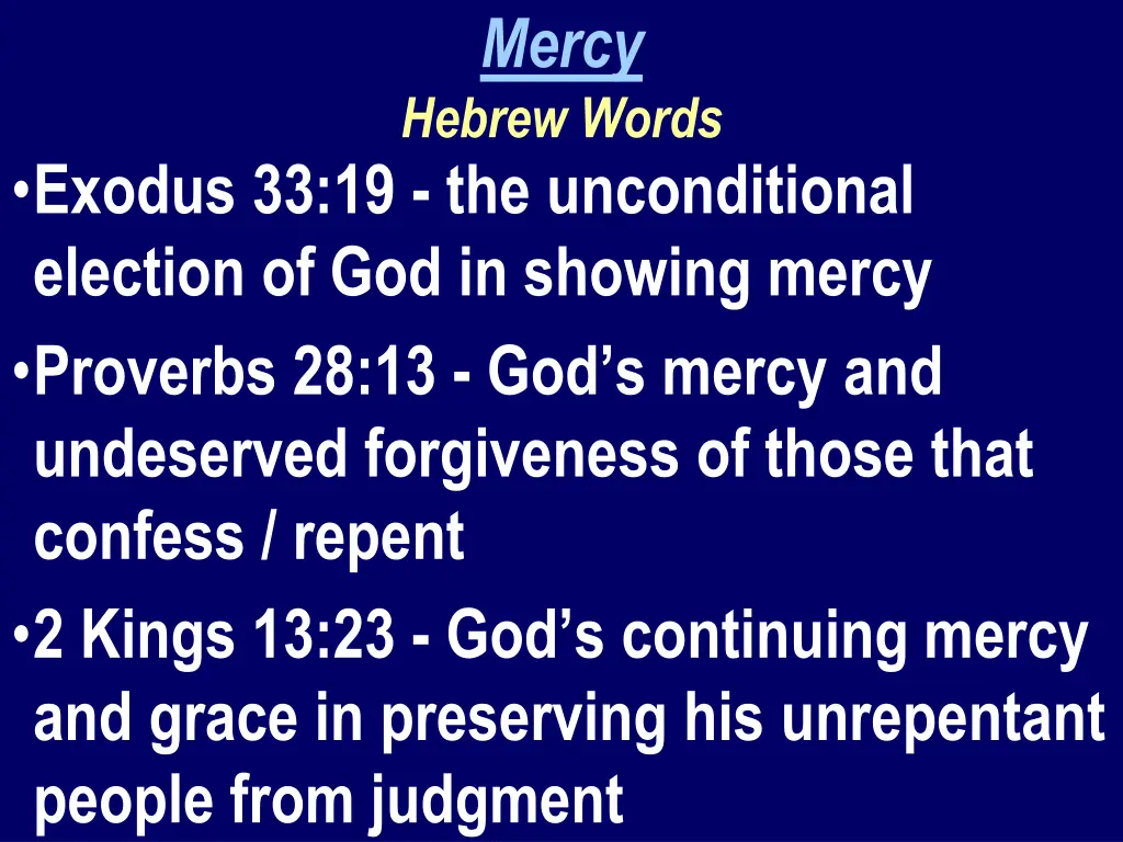 mercy hebrew words 1