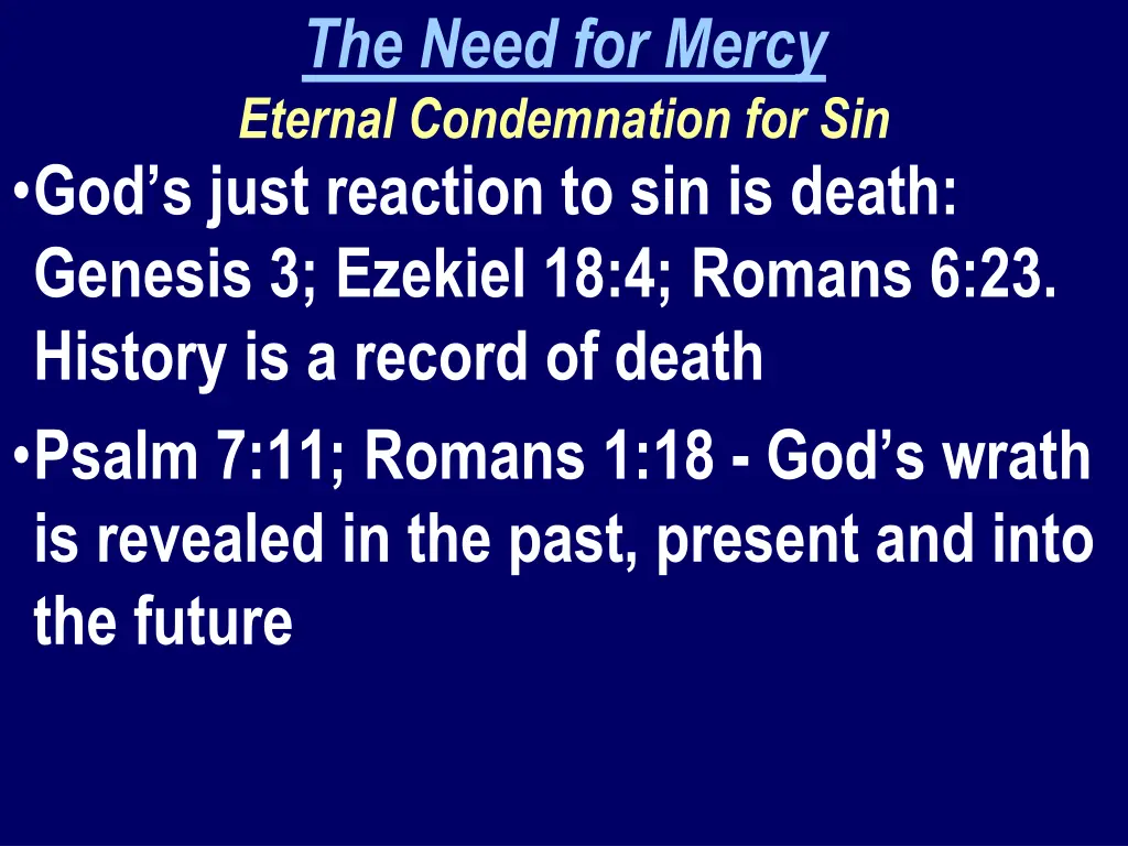 the need for mercy eternal condemnation 2