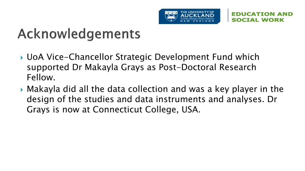 uoa vice chancellor strategic development fund