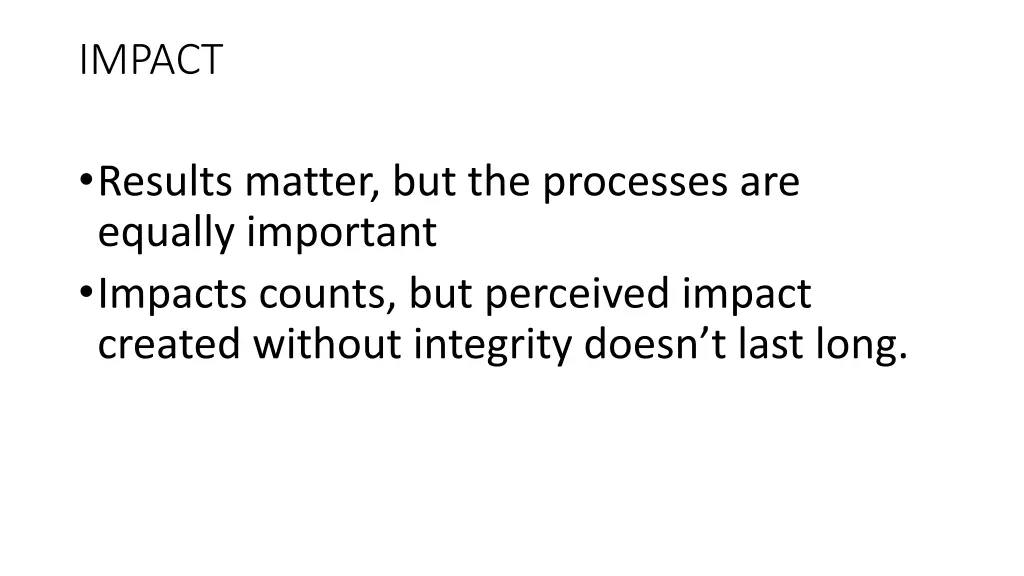impact