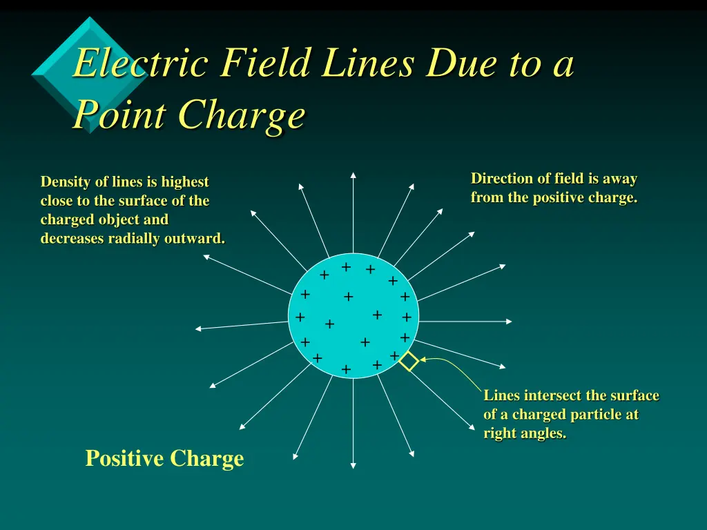 electric field lines due to a point charge