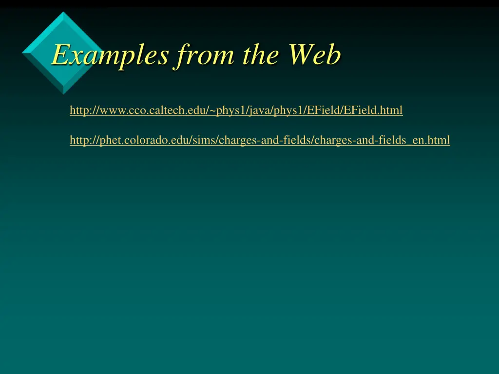 examples from the web