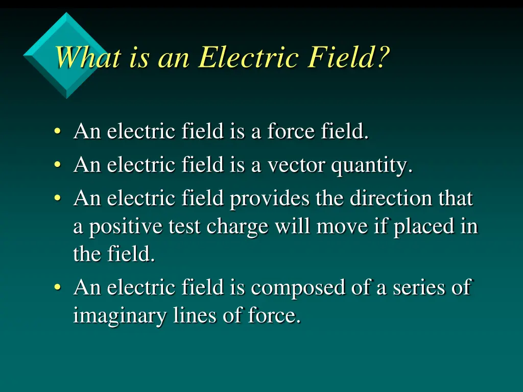 what is an electric field