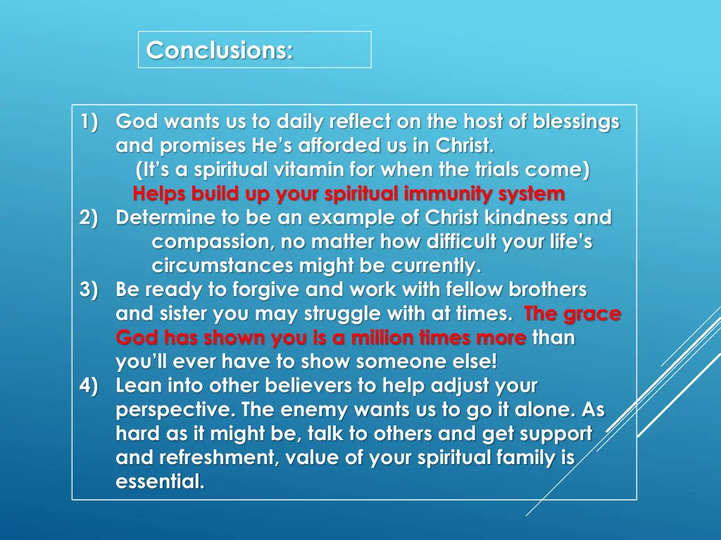 conclusions
