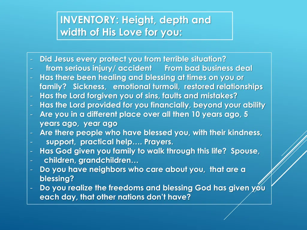 inventory height depth and width of his love