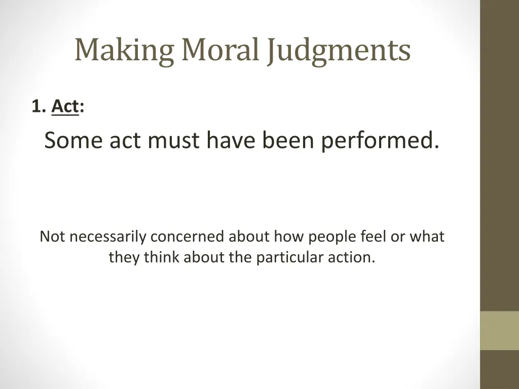 making moral judgments 3
