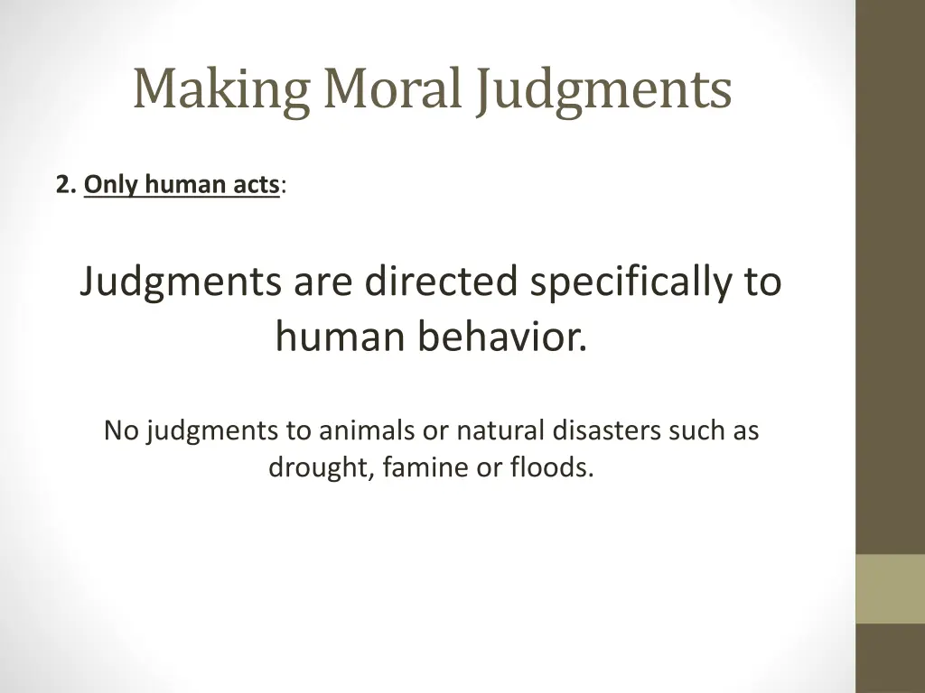 making moral judgments 5