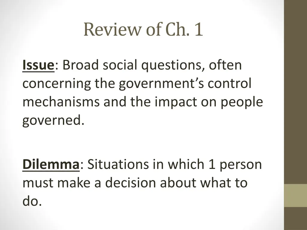 review of ch 1 1