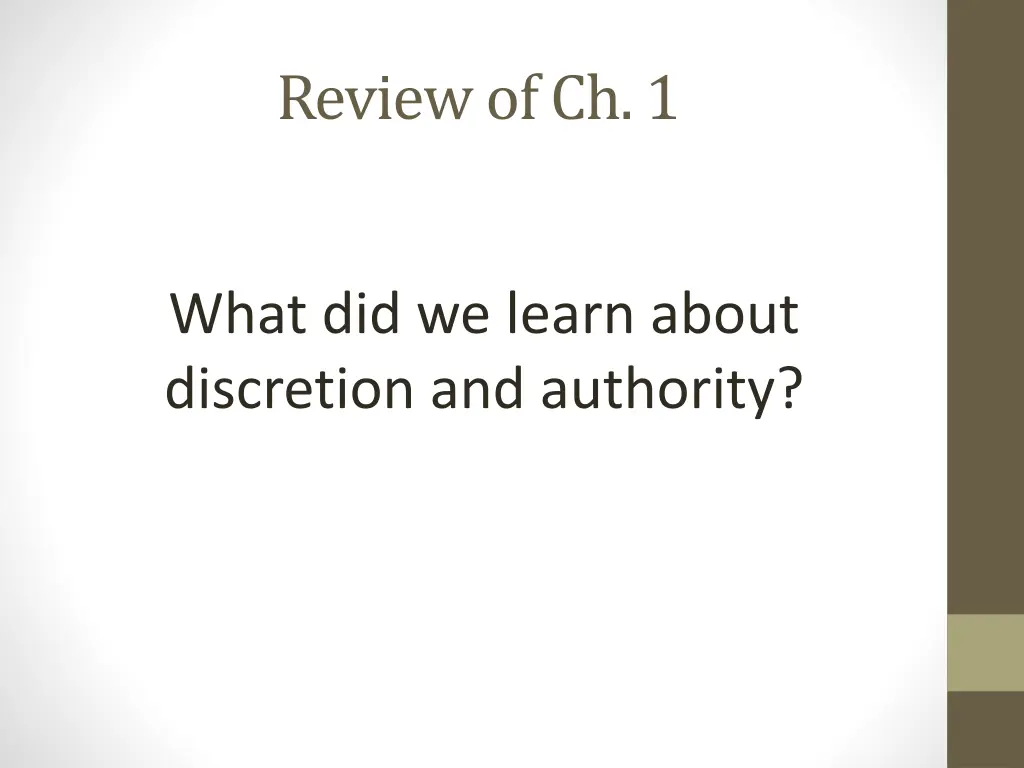 review of ch 1 2