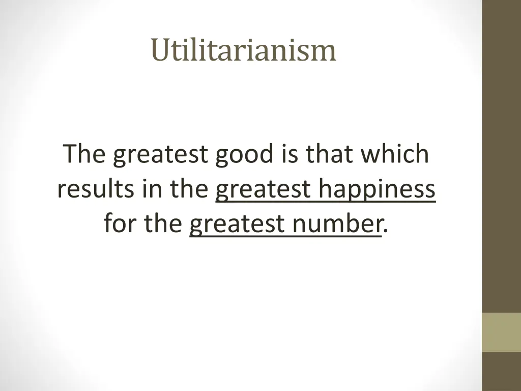 utilitarianism