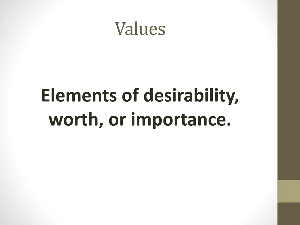 values