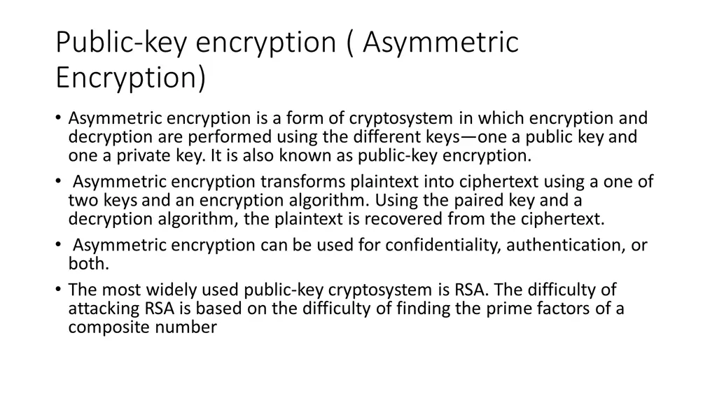 public key encryption asymmetric encryption