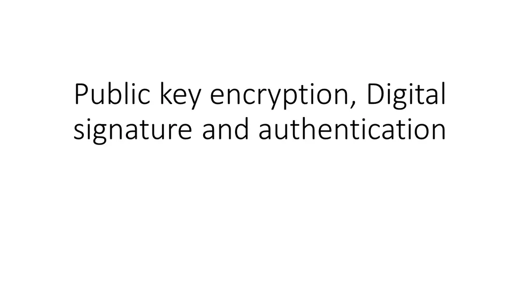 public key encryption digital signature