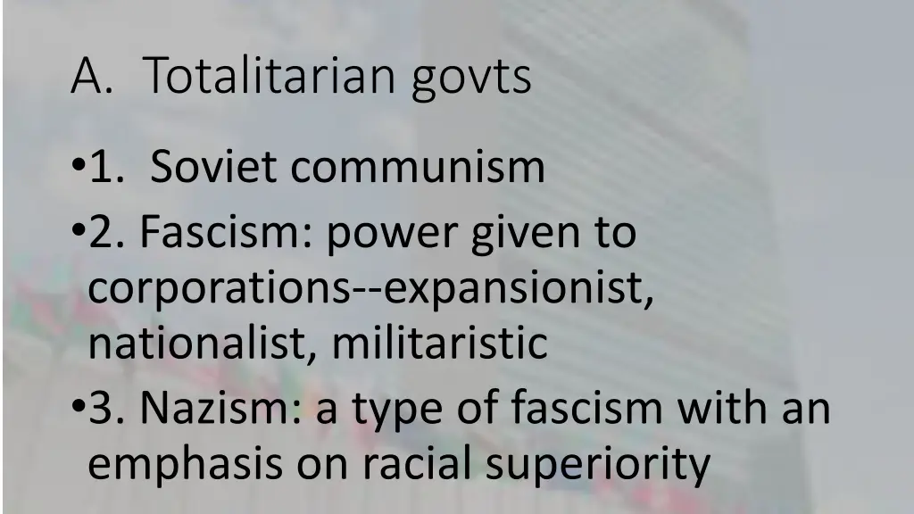 a totalitarian govts