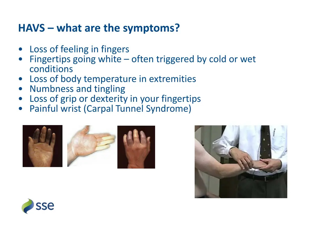 havs what are the symptoms