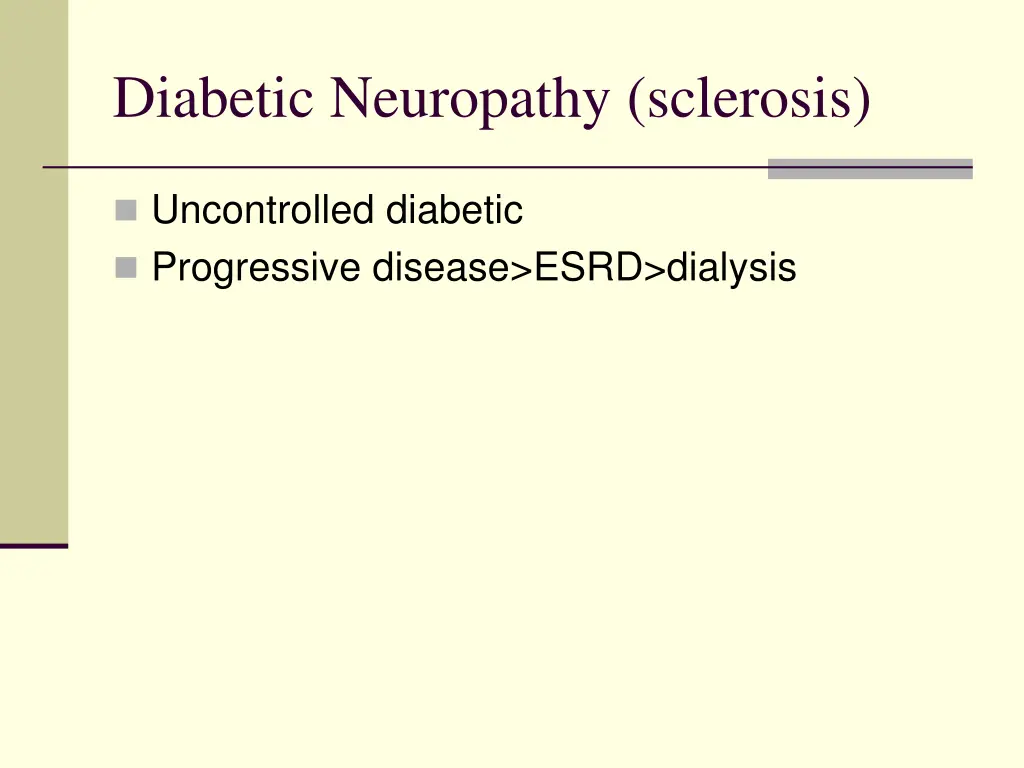 diabetic neuropathy sclerosis