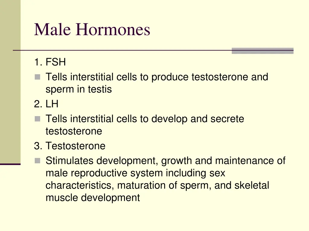 male hormones
