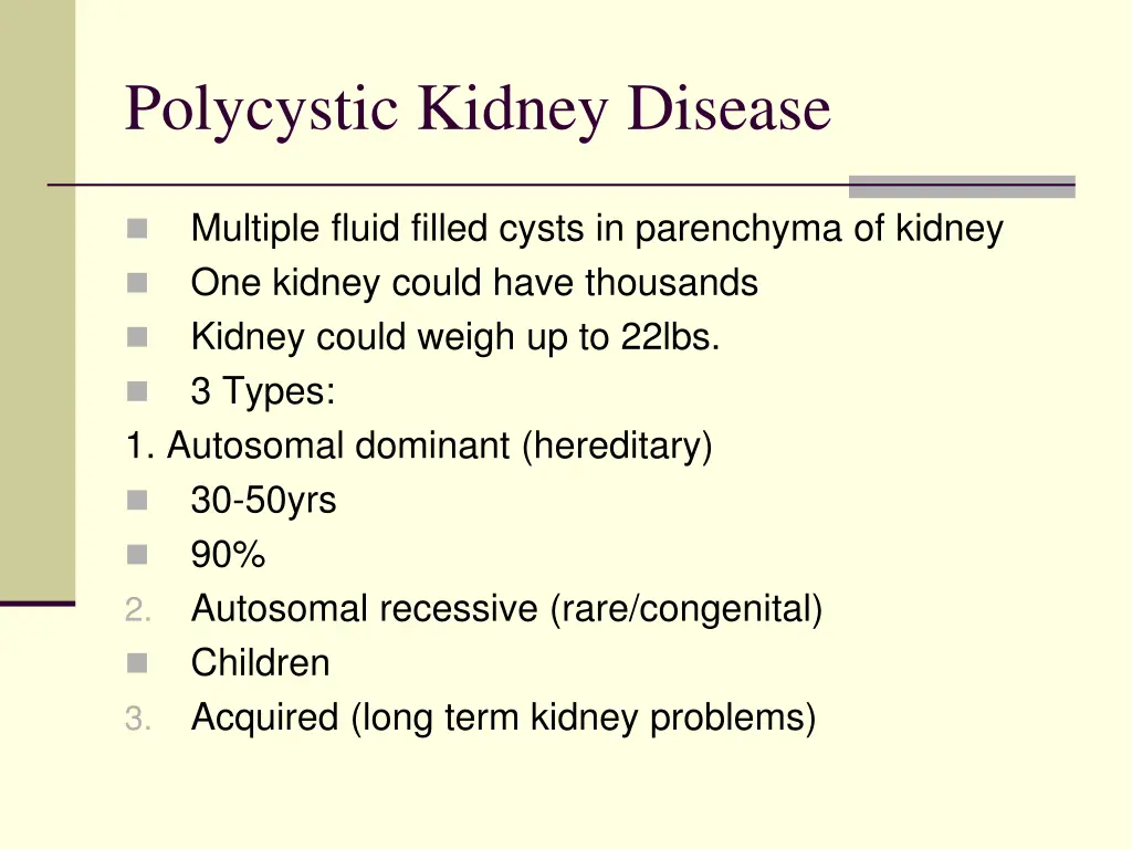 polycystic kidney disease