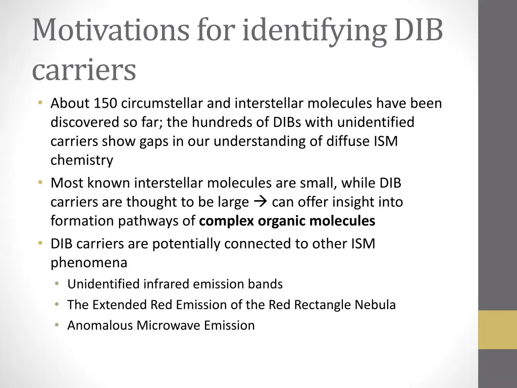 motivations for identifying dib carriers about
